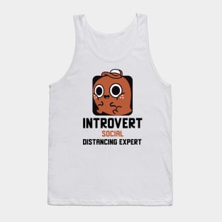 Introvert Social Distancing Expert Tank Top